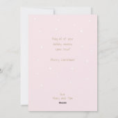 Winter Cute Scandi Fox Modern Kerstmis Feestdagenkaart (Achterkant)