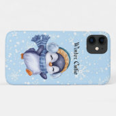 Winter Cutie | Cute Penguin Phone Case (Achterkant (horizontaal))