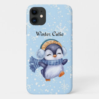 Winter Cutie | Mooie Pinguïn Hoesje voor Telefoon