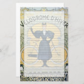 "Winter Cycle Racing Track", internationaal tentoo Briefpapier (Voorkant / Achterkant)