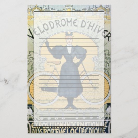 "Winter Cycle Racing Track", internationaal tentoo Briefpapier (Voorkant)