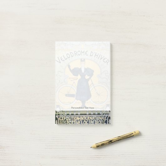 "Winter Cycle Racing Track", internationaal tentoo Post-it® Notes (Op bureau)