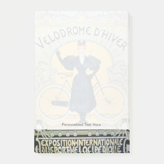 "Winter Cycle Racing Track", internationaal tentoo Post-it® Notes (Voorkant)