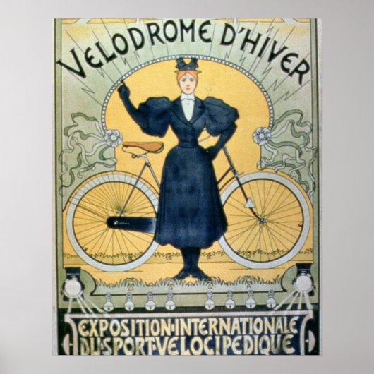 "Winter Cycle Racing Track", internationaal tentoo Poster (Voorkant)