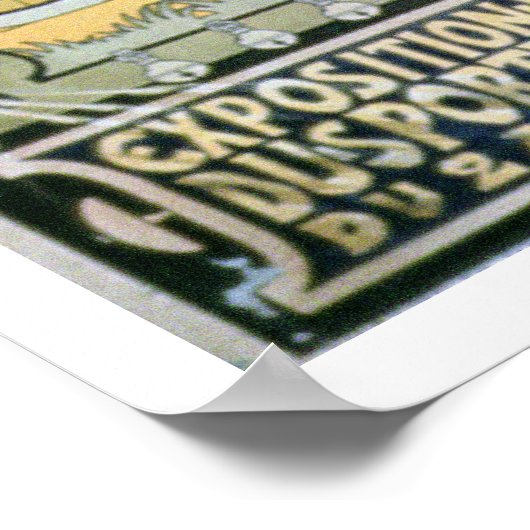 "Winter Cycle Racing Track", internationaal tentoo Poster (Hoek)