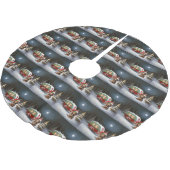 Winter Dachshund Caravan Kerstavontuur Kerstboom Rok (Gekanteld)