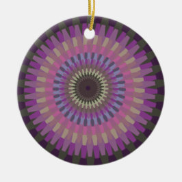 Winter Dahlia in avondkleuren - gepersonaliseerd Keramisch Ornament