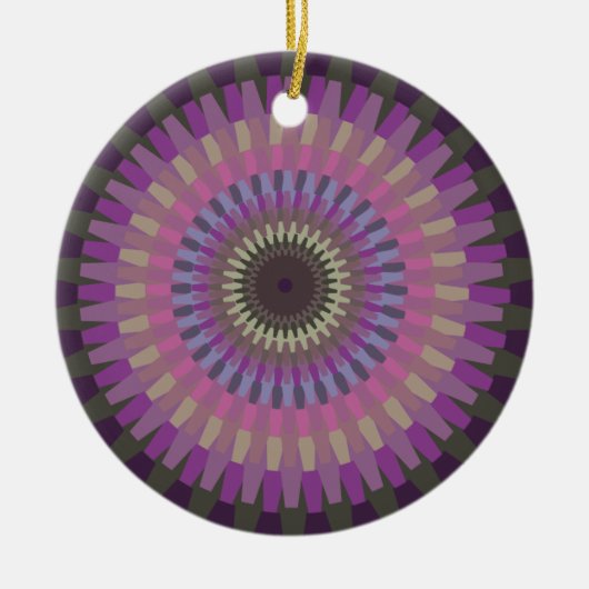 Winter Dahlia in avondkleuren - gepersonaliseerd Keramisch Ornament (Voorkant)