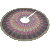 Winter Dahlia in warme gedempte kleuren Kerstboom Rok (Gekanteld)