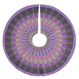 Winter Dahlia in warme Paarse avondkleuren Fleece Kerstboom Rok