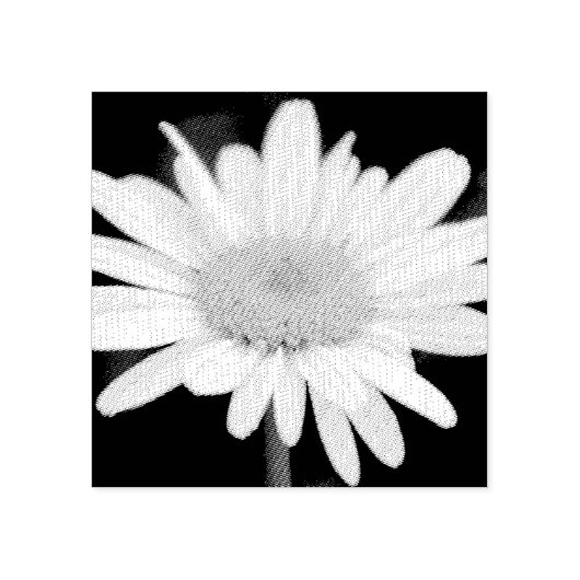 Winter Daisy Rubber Stamp Rubberstempel (Afrduk)