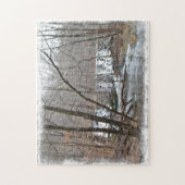 Winter Dam Off Badman Road Legpuzzel (Verticaal)