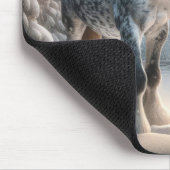 Winter Dapple grijs paard Muismat (Hoek)