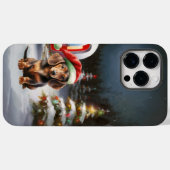 Winter Daschund Caravaan Kerstmis Avontuur Case-Mate iPhone Case (Achterkant (horizontaal))