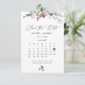 Winter Datum Besparen Save The Date (Staand voorkant)