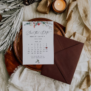 Winter Datum Besparen Save The Date