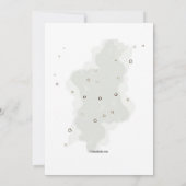 Winter Day Birthday Party Invitation Kaart (Achterkant)