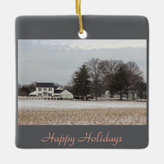 Winter Day Foto Ornament (Voorkant)