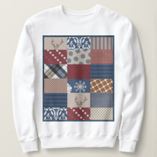 Winter Day Patchwork Trui
