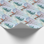 Winter Day Snowman Cadeaupapier (Hoek)