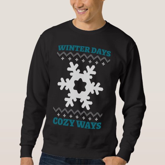 Winter Days, Cozy Ways Trui (Voorkant)