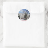 Winter - De drie tenoren Ronde Sticker (Tas)