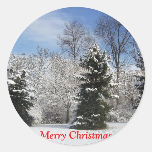 Winter - De drie tenoren Ronde Sticker (Voorkant)