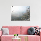Winter De Macclesfield Forest Card Canvas Afdruk (Insitu (Woonkamer))