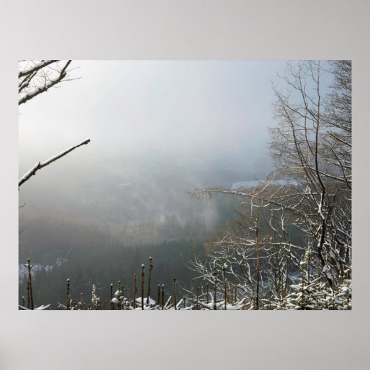 Winter De Macclesfield Forest Card Canvas Print (Voorkant)
