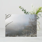 Winter De Macclesfield Forest Card Feestdagenkaart (Staand voorkant)