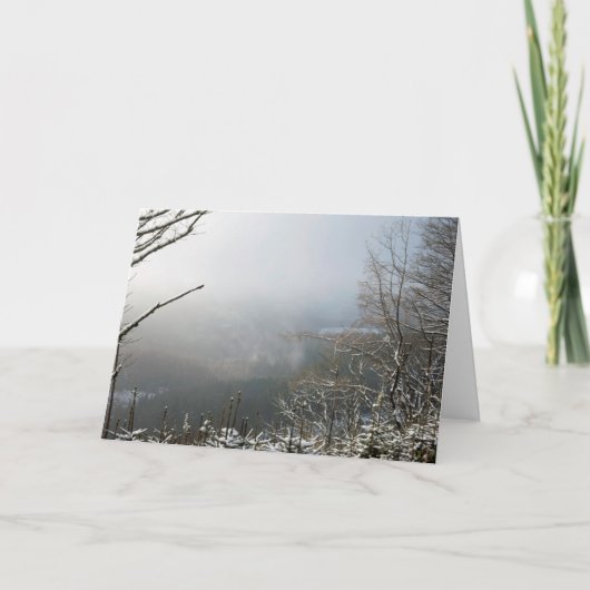 Winter De Macclesfield Forest Card Kaart (Voorkant)