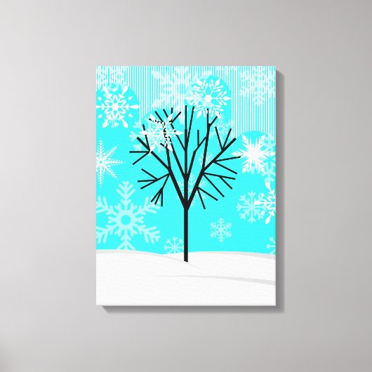 Winter - De Vier Seizoenen Canvas Afdruk (Voorkant)