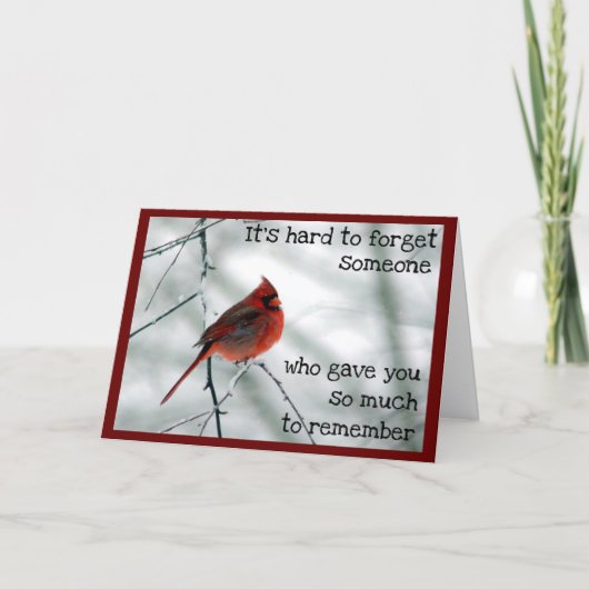 Winter Death of a Very Special Person Card Kaart (Voorkant)