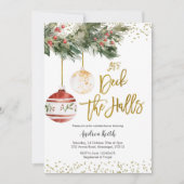 Winter Decaan the Halls Bridal Shower Invitation Kaart (Voorkant)