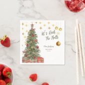 Winter Decaan the Halls Bridal Shower Invitation Servet (Insitu)