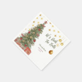 Winter Decaan the Halls Bridal Shower Invitation Servet (Hoek)