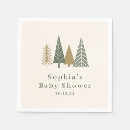 Winter December Baby Shower Servet