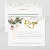 Winter Deck de Hallen Vrijgezellenfeest Recept Kaa Kaart (Voorkant / Achterkant)