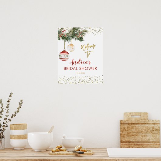 Winter Deck de Hallen Vrijgezellenfeest Welkomstbo Poster (Keuken)