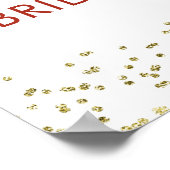 Winter Deck de Hallen Vrijgezellenfeest Welkomstbo Poster (Hoek)