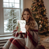 Winter Deck the Halls Bridal Shower Invitation Kaart