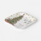 Winter Deck the Halls Bridal Shower Invitation Papieren Bordje (Gebogen)