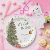 Winter Deck the Halls Bridal Shower Invitation Papieren Bordje (Feest)