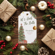 Winter Deck the Halls Bruidsfeest cadeaukaartjes