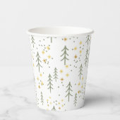 Winter Deck the Halls Bruidsfeest Uitnodiging Papieren Bekers (Achterkant)