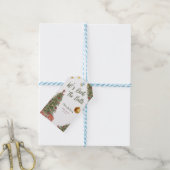 Winter Deck the Halls Bruiloftsshower cadeaukaartj Cadeaulabel (Met Touw)