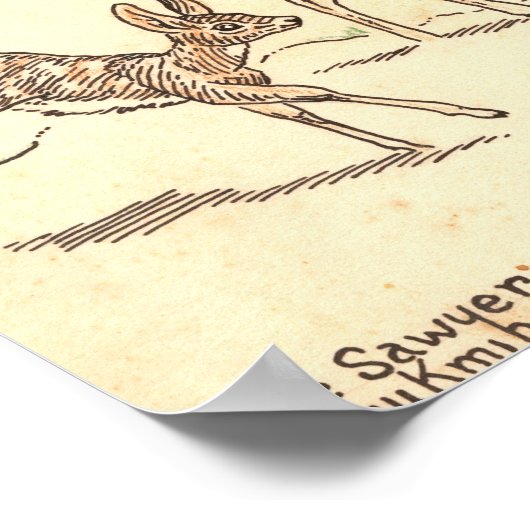 Winter Deer 13 X 19 print (Hoek)