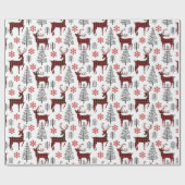 Winter Deer Cadeaupapier (Vlak)