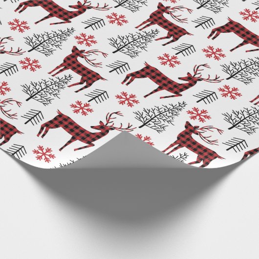 Winter Deer Cadeaupapier (Hoek)