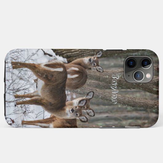 Winter Deer Case-Mate iPhone Case (Achterkant (horizontaal))